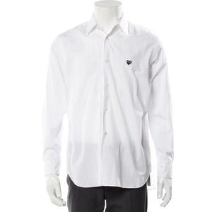 COMME DES GARÇONS PLAY DRESS SHIRT - SIZE M